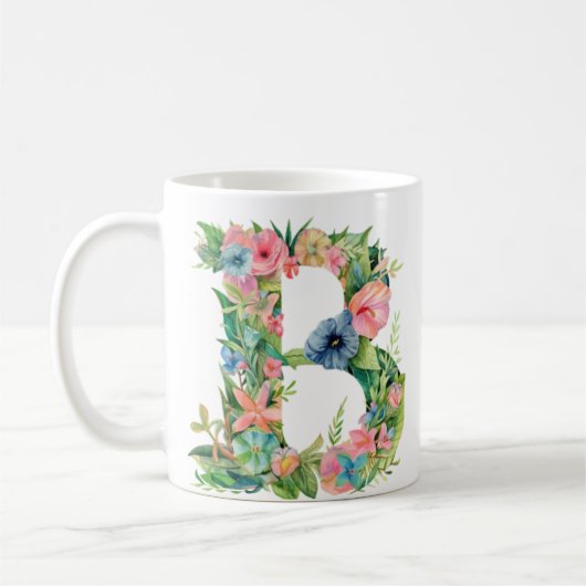 Mug Coupe chic B Alphabet Design (Gauche)