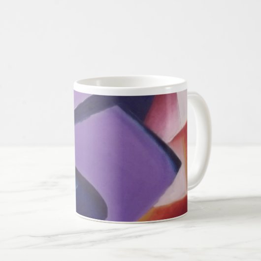 Mug Coupe Cubiste colorée (Devant droit)