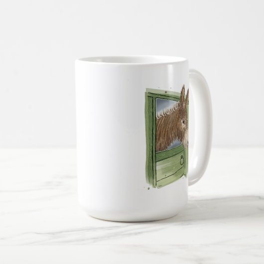 Mug Coupe d'âne - mignonne - Juste à vous attendre - (Devant droit)