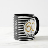 Mug Coupe d'Anniversaire/Mug 60 et fabuleuse (Devant droit)
