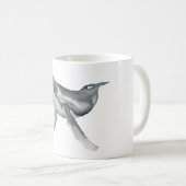 Mug Coupe d'aquarelle de baleine à bosse (Devant droit)