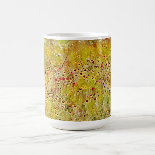 Mug Coupe d'art Abstraite fleur sauvage Fleur Jaune (Centre)