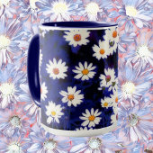 Mug Coupe d'art de la marguerite bleue