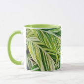 Mug Coupe d'art de la nature verte Feuille tropicale (Gauche)