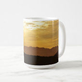 Mug Coupe d'art de Musique Golden Sunset Mountain (Devant droit)