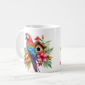 Mug Coupe d'art de perroquet exotique (Devant gauche)