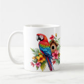 Mug Coupe d'art de perroquet exotique (Gauche)
