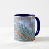 Mug Coupe d'art d'hiver de neige de la branche de l'ar (Devant droit)