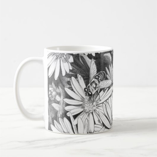 Mug Coupe d'Art fleur sauvage Coffee Cup Honey Bee & F (Gauche)