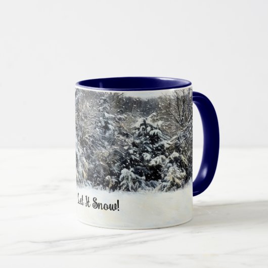 Mug Coupe d'art hivernal de musculation des neiges (Devant droit)