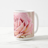 Mug Coupe d'Art Rose de style antique rose (Devant droit)