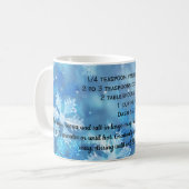 Mug Coupe de cacao avec recette pour une portion (Devant gauche)