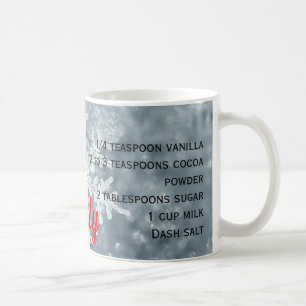 Mug Coupe de cacao avec recette pour une portion Ajout