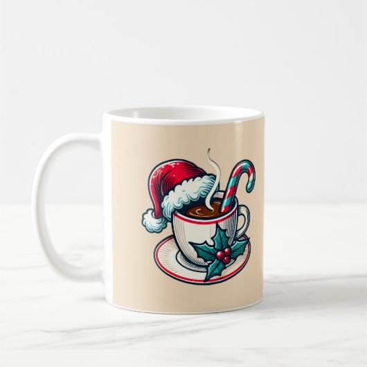Mug Coupe de cacao chaud de Santa Clause (Gauche)