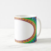 Mug Coupe de café A1 du centre blanc personnalisé (Devant droit)