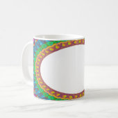 Mug Coupe de café A1 du centre blanc personnalisé (Devant gauche)