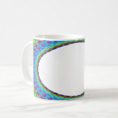 Mug Coupe de café A7 du centre blanc personnalisé (Devant gauche)