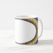 Mug Coupe de café A8 du centre blanc personnalisé (Devant droit)