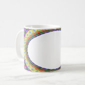 Mug Coupe de café A8 du centre blanc personnalisé (Devant gauche)