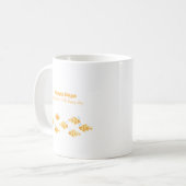 Mug Coupe De Café Avec "Joyeux Jour" Lettrant Poisson (Devant gauche)