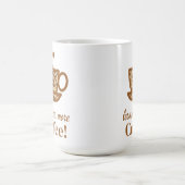 Mug Coupe de café avec un message de réveil ludique (Centre)