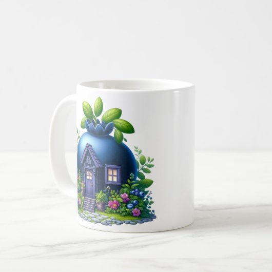 Mug Coupe de café Blueberry Bliss (Devant gauche)