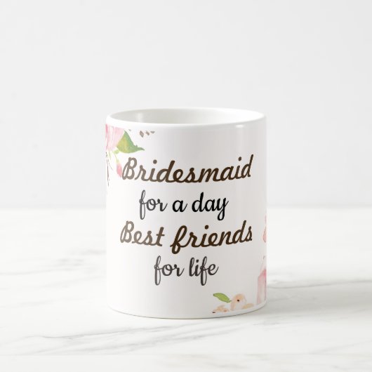 Mug Coupe de café Bridesmaid (Centre)