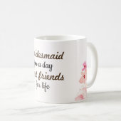 Mug Coupe de café Bridesmaid (Devant droit)