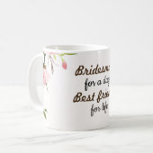 Mug Coupe de café Bridesmaid (Devant gauche)