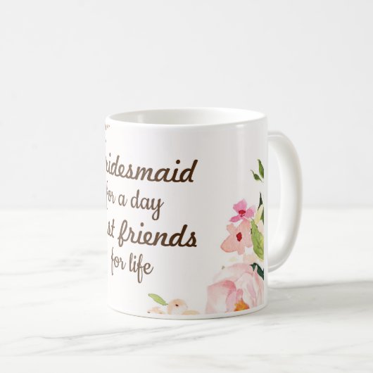 Mug Coupe de café Bridesmais (Devant droit)
