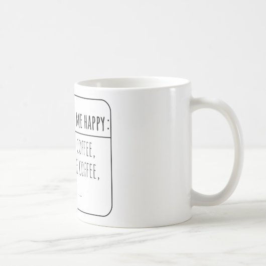 Mug Coupe de café, Cadeau d'anniversaire, Cadeau M (Droite)
