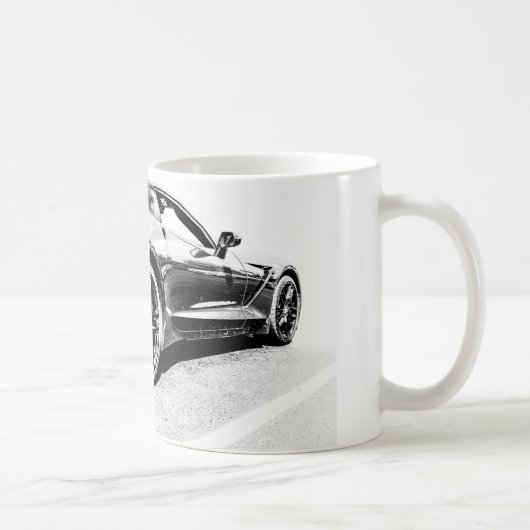Mug Coupe de café Corvette (Droite)