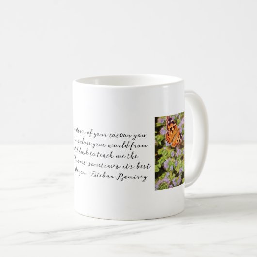 Mug Coupe de café-dame peinte (Devant droit)