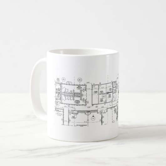 Mug Coupe de café d'architecture (Devant gauche)