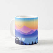 Mug Coupe de café de conception personnalisée de Mount (Devant gauche)