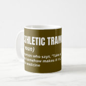 Mug Coupe de café de définition de formateur sportif (Devant gauche)
