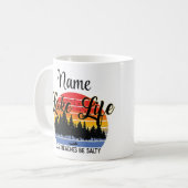 Mug Coupe de café de design Lake Life personnalisée (Devant gauche)