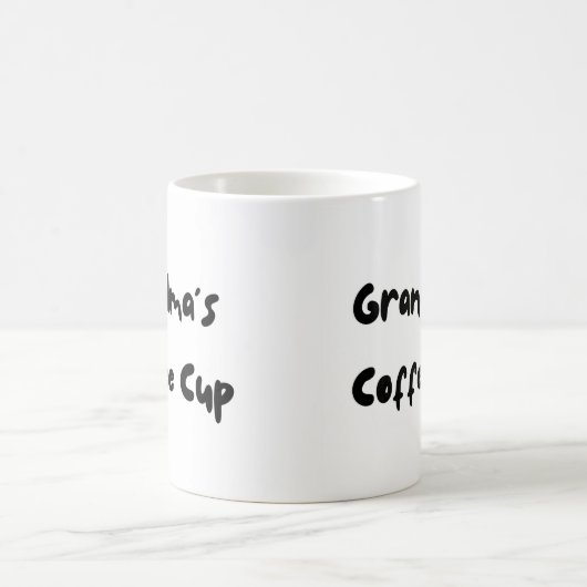 Mug Coupe de café de grand-mère (Centre)