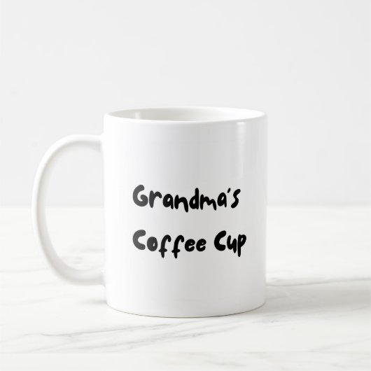 Mug Coupe de café de grand-mère (Gauche)