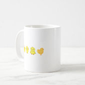 Mug Coupe de café de poulet jaune mignonne (Devant gauche)