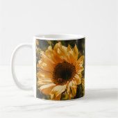 Mug Coupe de café de tournesol jaune simple (Gauche)