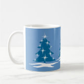 Mug Coupe de café de vacances Festive Coupe de Noël bl (Gauche)