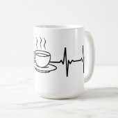 Mug Coupe de café EKG (Devant droit)