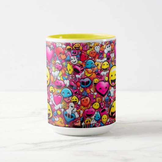 MUG COUPE DE CAFÉ EMOJI (Centre)