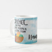Mug Coupe de café en fonte Crochet personnalisée (Devant gauche)