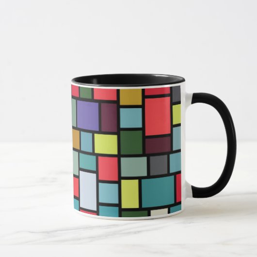 Mug Coupe de café en mosaïque (Droite)