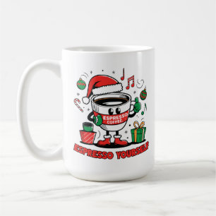 Mug Coupe De Café Festif Avec Conception De Vacances G