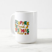 Mug Coupe de café festive avec des paroles de vacances (Devant gauche)