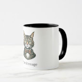 Mug Coupe de café Gentleman Feline personnalisée (Devant droit)