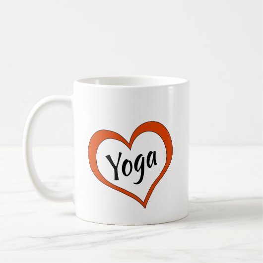Mug Coupe de café : Heart Yoga (Gauche)